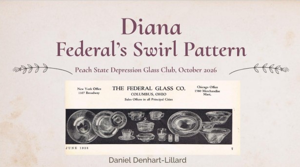 Diana, the swirl pattern by the Federal Glass Company